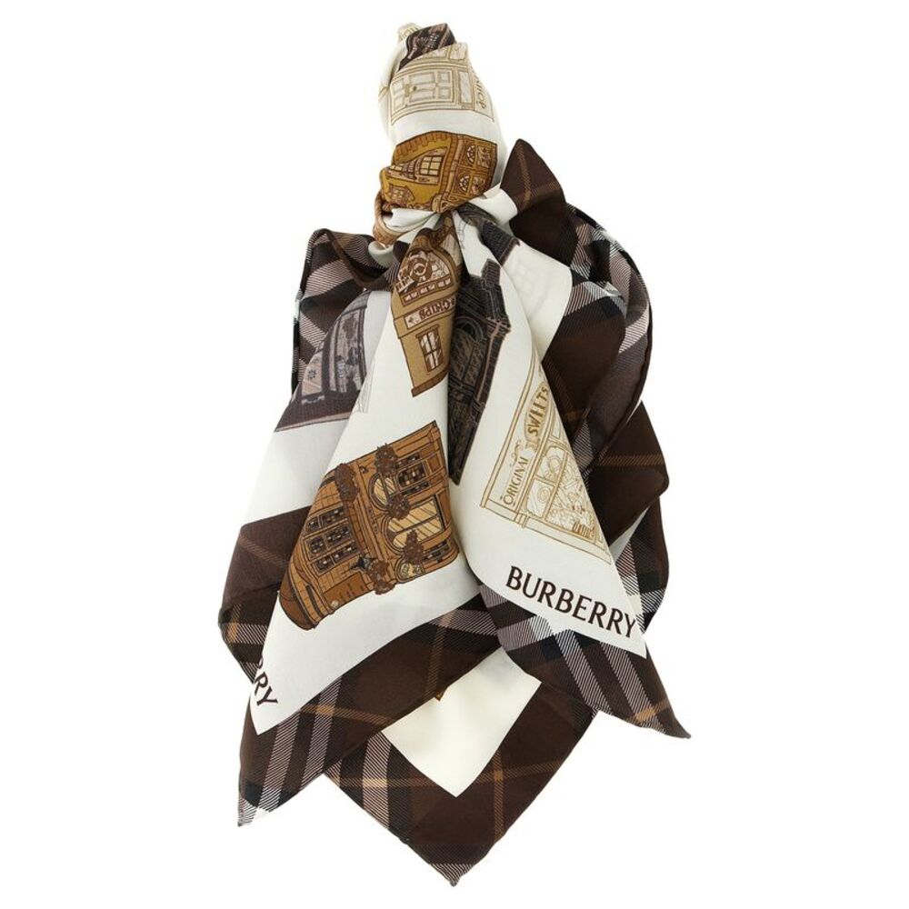 Burberry Multicolor Satin Women's Scarf